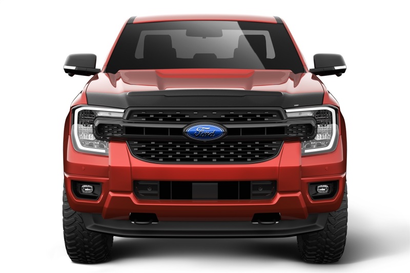 Ford Ranger Hood Deflector - Husky Liners - Aeroskin II - Matte Black - `24-`25